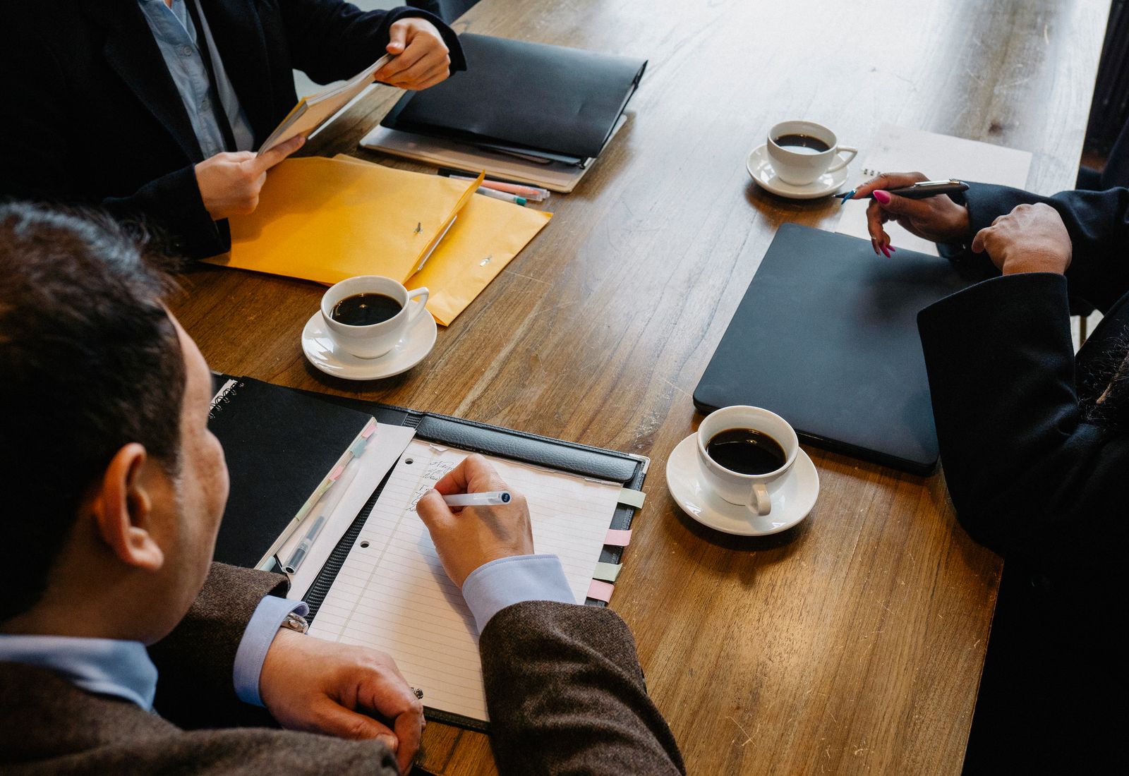 The SKAAY team reviewing a client's investment roadmap together